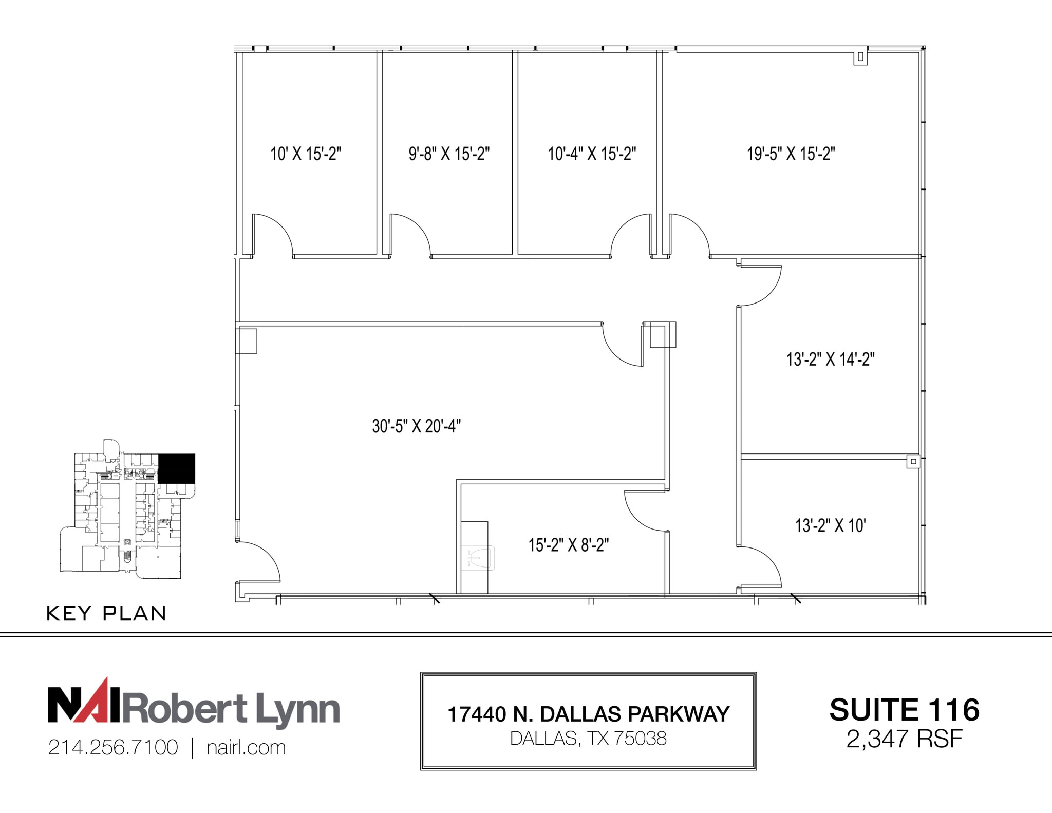 17440 N Dallas Pky, Dallas, TX à louer Plan d’étage– Image 1 sur 1