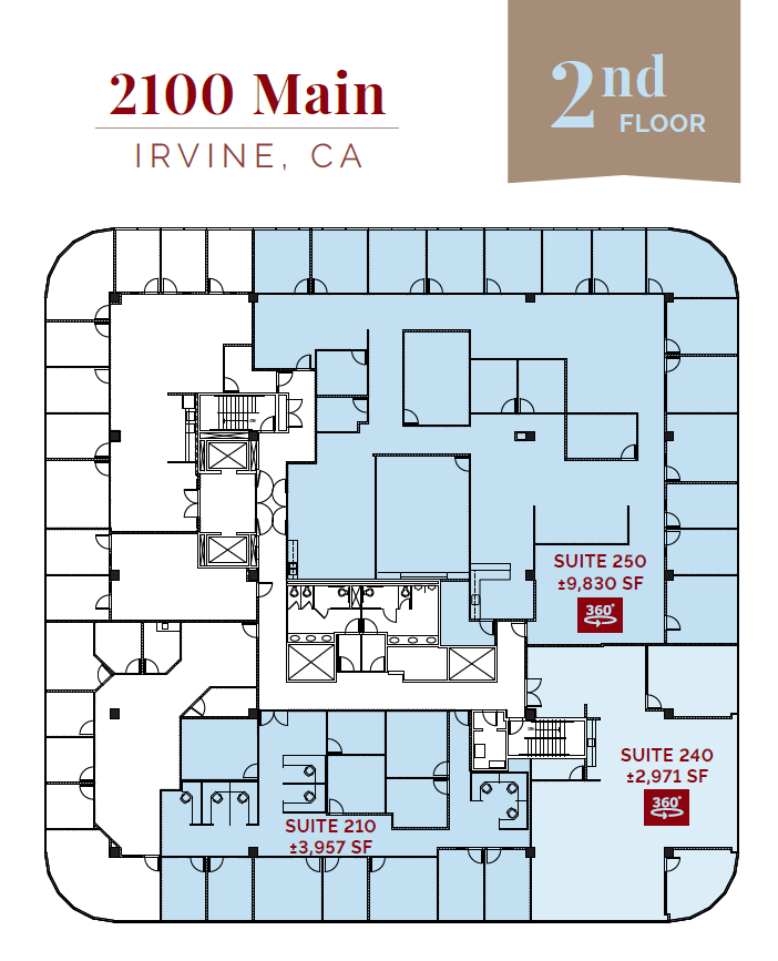 2100 Main St, Irvine, CA à louer Plan d’étage– Image 1 sur 1