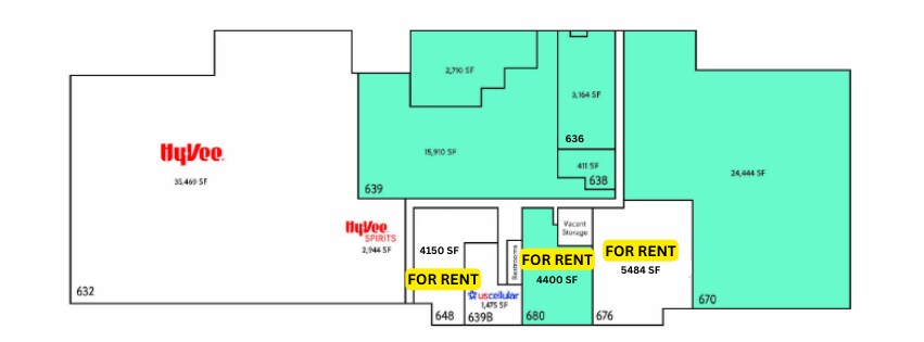632-670 S Oak St, Iowa Falls, IA à louer - Plan d’étage – Image 3 sur 9