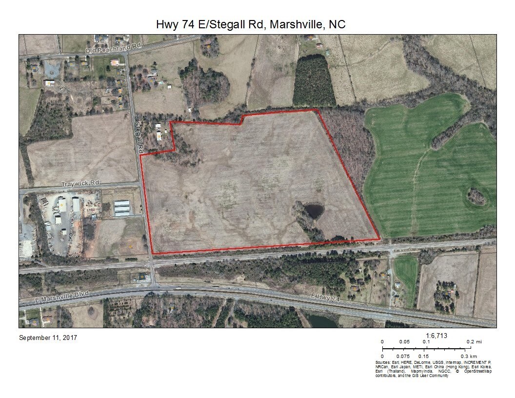 E Highway 74 & Stegall Rd, Marshville, NC à vendre Aérien– Image 1 sur 2