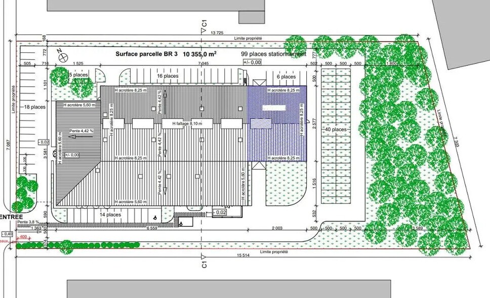 Local d'activités dans Mondeville à vendre - Plan d’étage – Image 3 sur 4