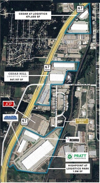 Plus de détails pour 1676 American Way, Cedar Hill, TX - Industriel/Logistique à louer