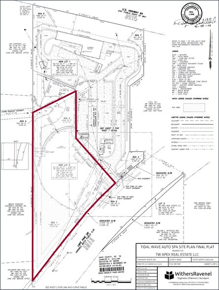 1970 Lake Pine Dr, Apex, NC à vendre - Plan cadastral – Image 2 sur 3