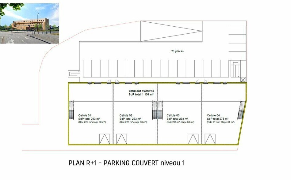 Bureau dans Le Havre à louer - Plan d’étage – Image 3 sur 5