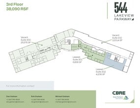 544 Lakeview Pky, Vernon Hills, IL à louer Plan d’étage– Image 1 sur 1