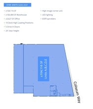 6195 Coliseum Way, Oakland, CA à louer Plan d’étage– Image 1 sur 1