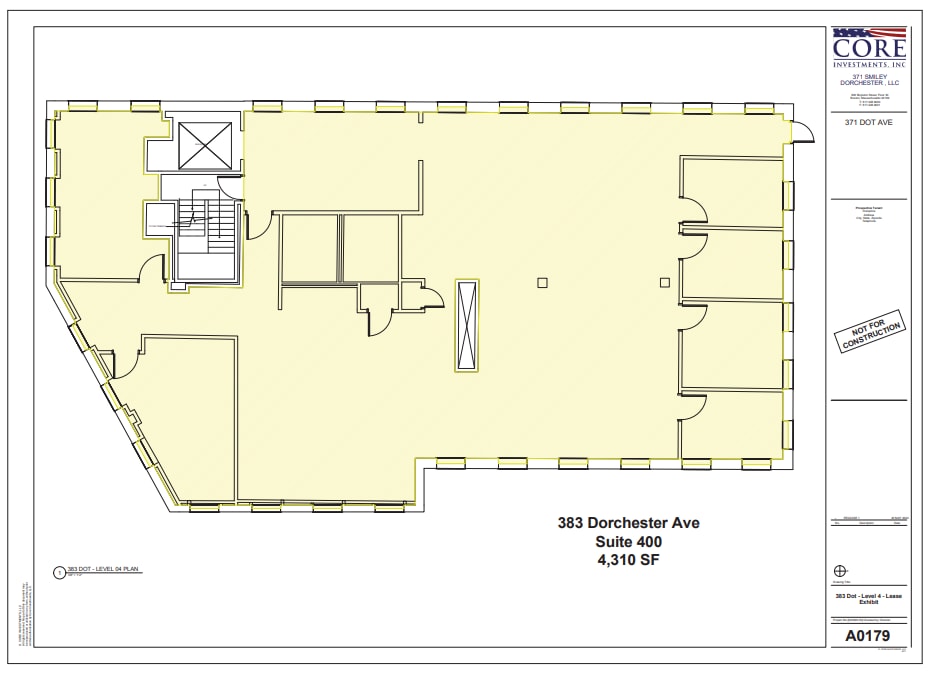 371 Dorchester Ave, South Boston, MA à louer Plan d’étage– Image 1 sur 1