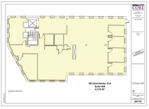 371 Dorchester Ave, South Boston, MA à louer Plan d’étage– Image 1 sur 1