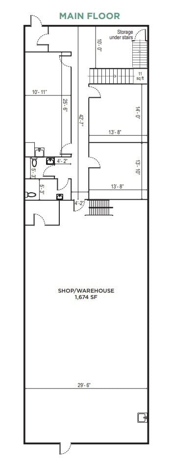 4511 Glenmore Trl SE, Calgary, AB à louer Plan d’étage– Image 1 sur 2