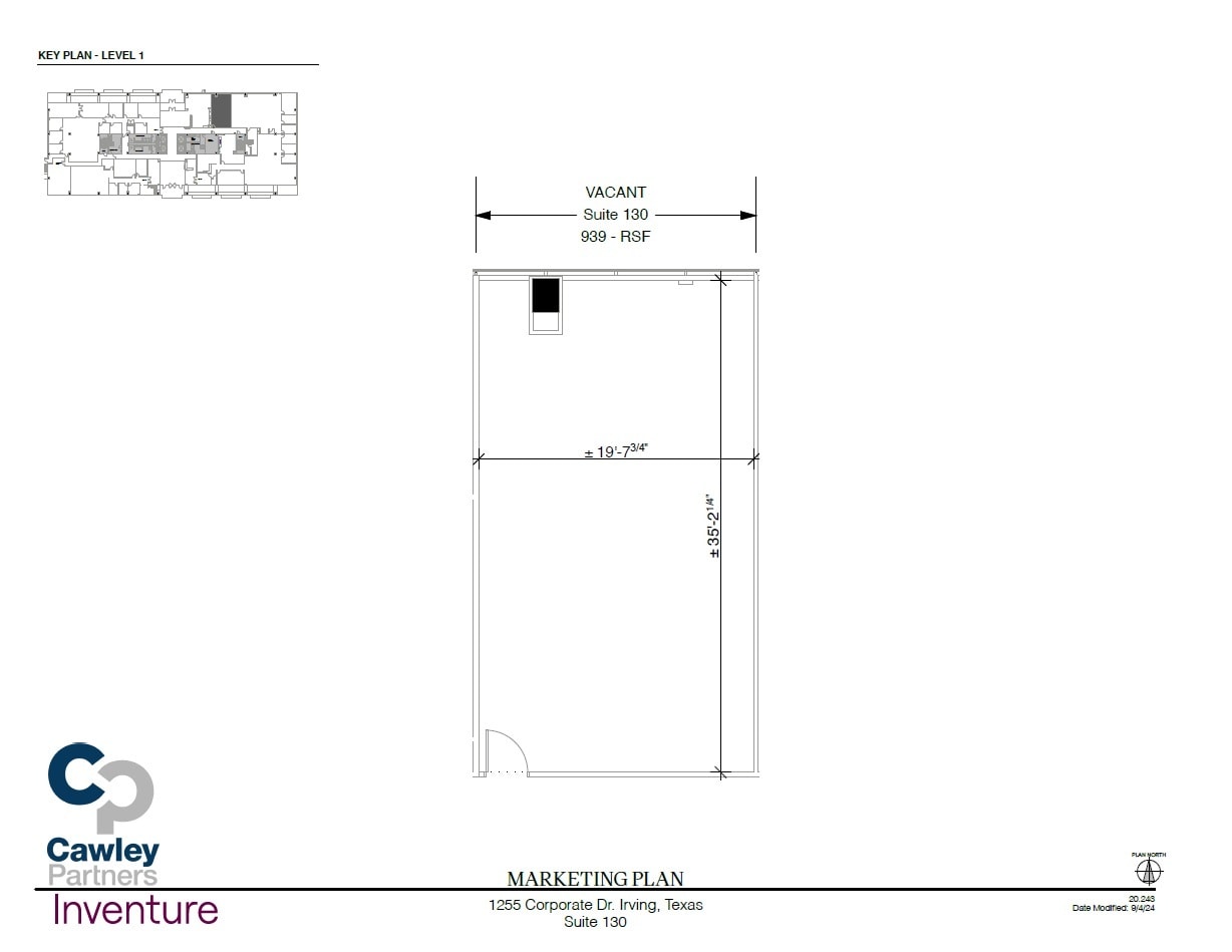 1255 Corporate Dr, Irving, TX à louer Plan d’étage– Image 1 sur 1