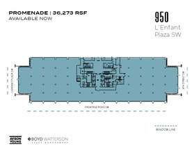 950 L'Enfant Plz SW, Washington, DC à louer Plan d’étage– Image 1 sur 1