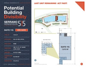 515 N Gibson Rd, Henderson, NV à louer Plan d’étage– Image 1 sur 1