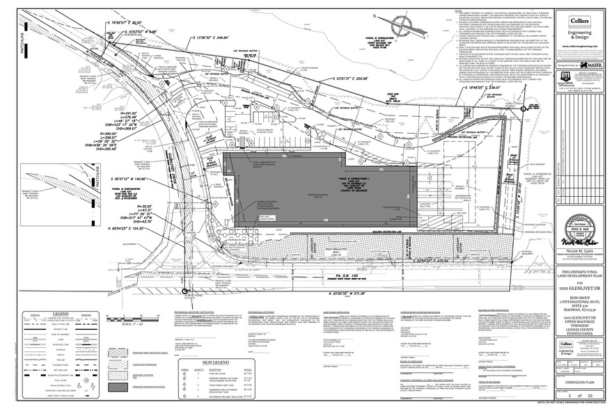 1001 Glenlivet Drive, Allentown, PA à vendre - Plan de site – Image 3 sur 3