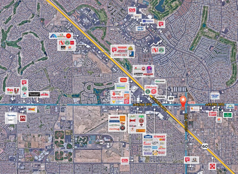 SWC Bell Rd & Dysart Rd, Surprise, AZ à vendre - Aérien – Image 1 sur 1