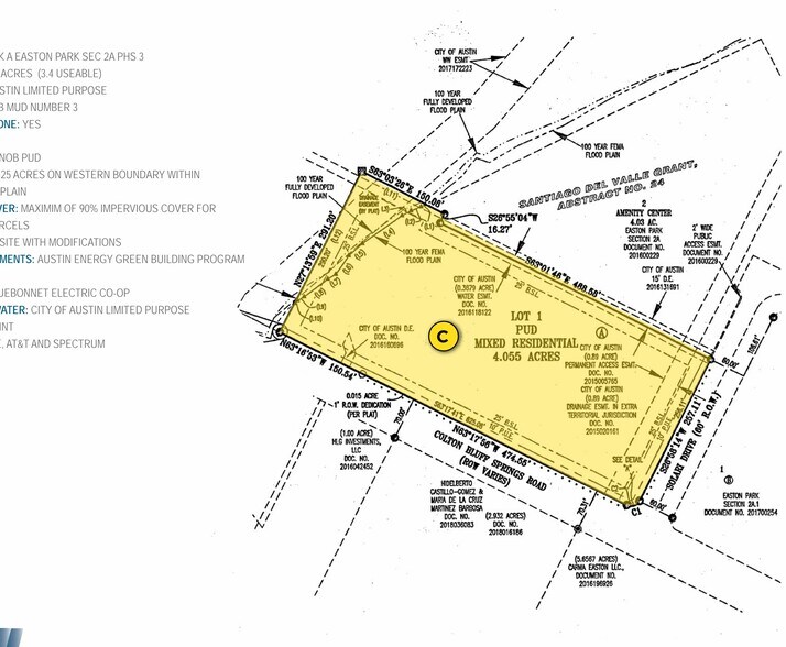 Easton Park - The Union Parcels, Austin, TX à vendre - Plan cadastral – Image 2 sur 3