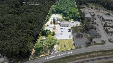 12751-12755 Veterans Memorial Hwy, Douglasville, GA - VUE AÉRIENNE  vue de carte