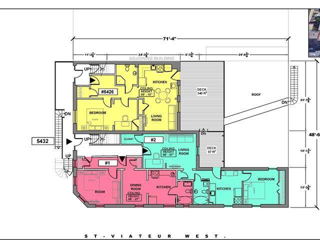 52-56 Rue Saint-Viateur O, Montréal, QC à vendre - Plan d’étage – Image 3 sur 5
