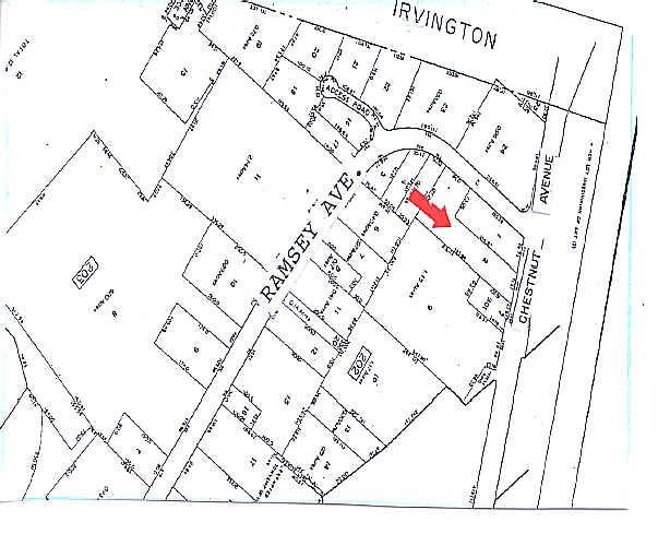 1466 Chestnut Ave, Hillside, NJ à louer Plan cadastral– Image 1 sur 2