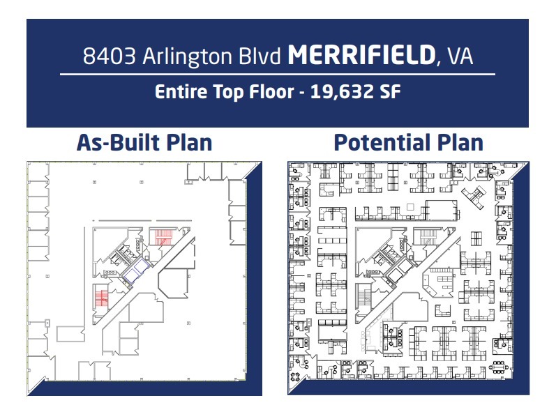 8403 Arlington Blvd, Fairfax, VA à louer Plan d’étage– Image 1 sur 1