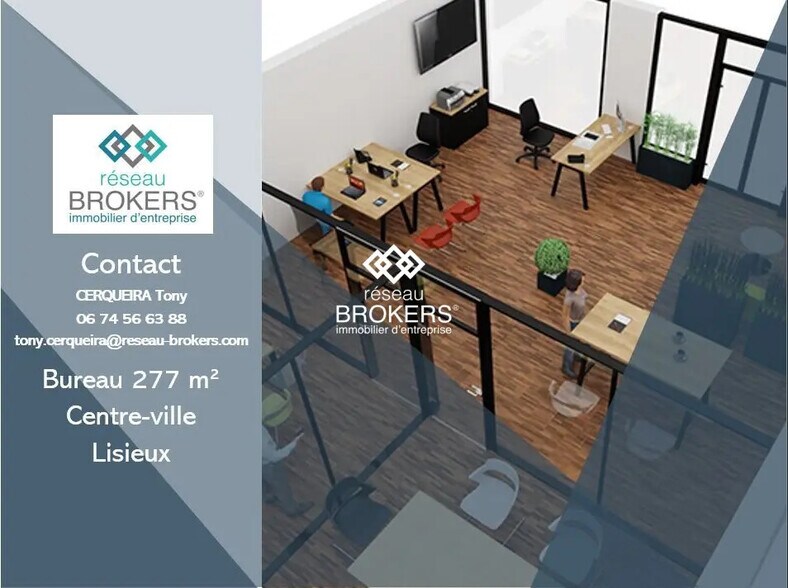 Bureau dans Lisieux à louer - Photo de l’immeuble – Image 1 sur 4