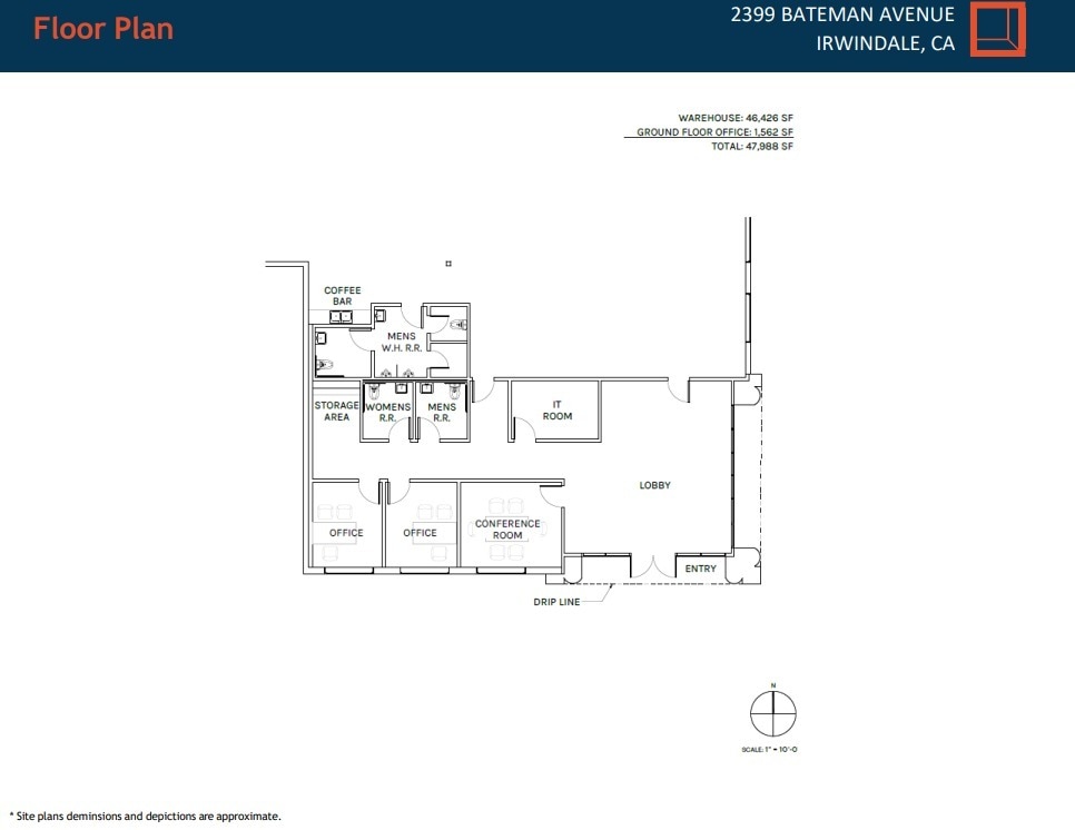 2399 Bateman Ave, Duarte, CA à louer Plan d’étage– Image 1 sur 1