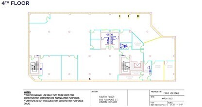 685 Richmond St, London, ON à louer Plan d’étage– Image 1 sur 1