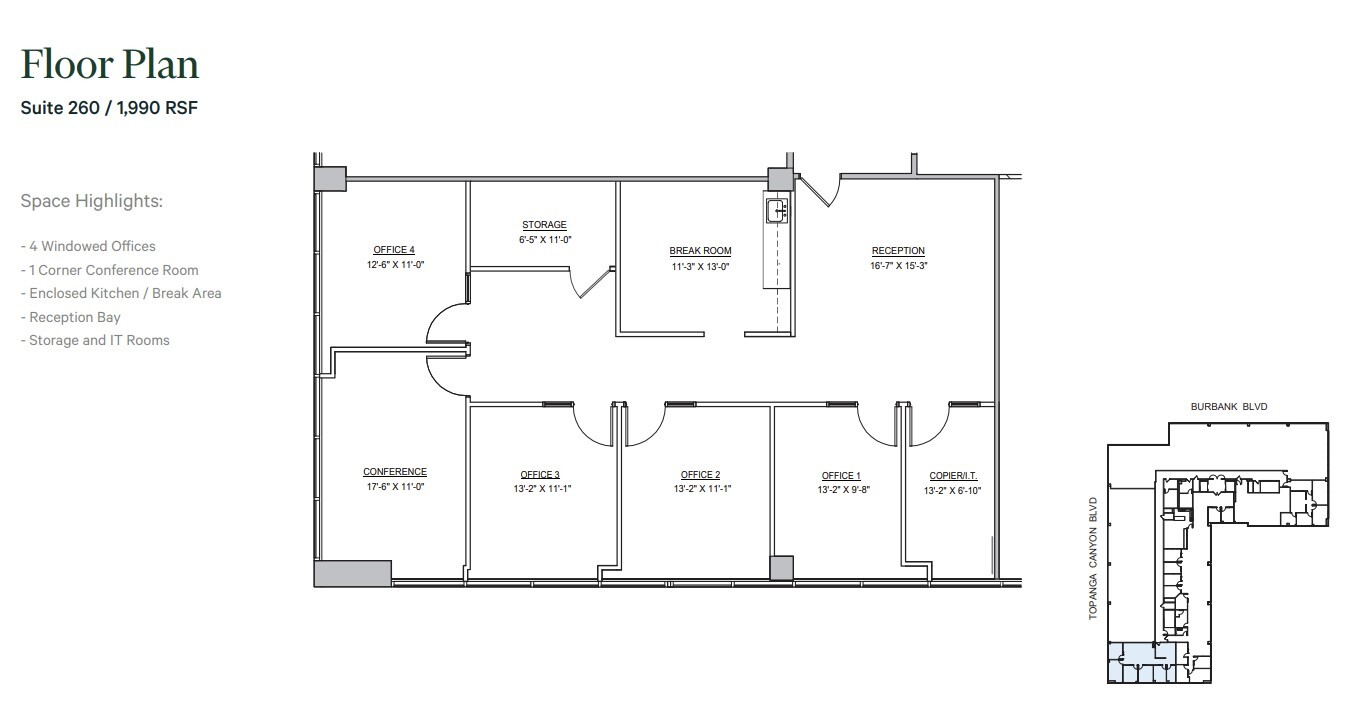 5550 Topanga Canyon Blvd, Woodland Hills, CA à louer Plan d’étage– Image 1 sur 1