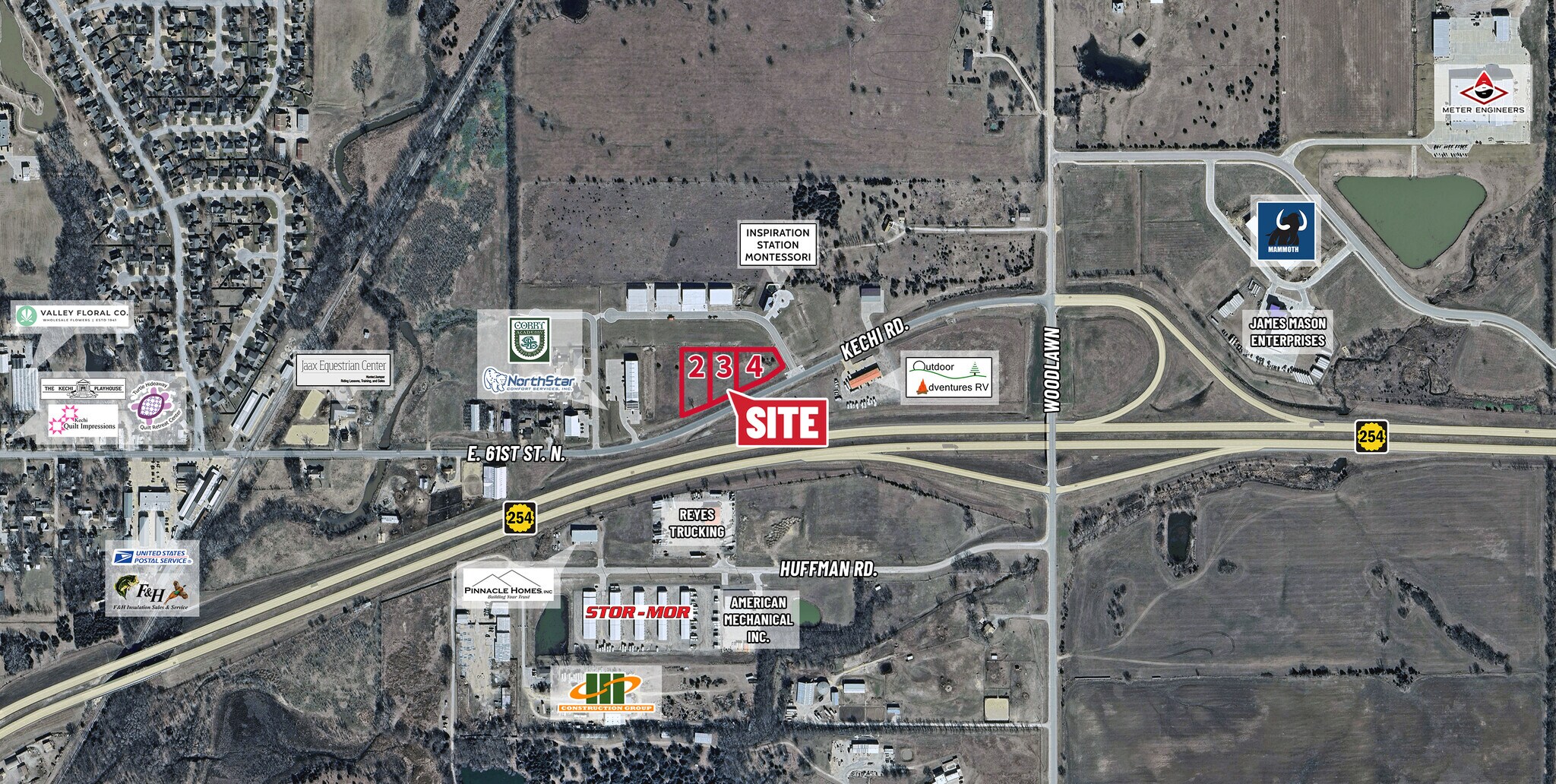 810 E Kechi Rd, Kechi, KS à louer Aérien– Image 1 sur 3