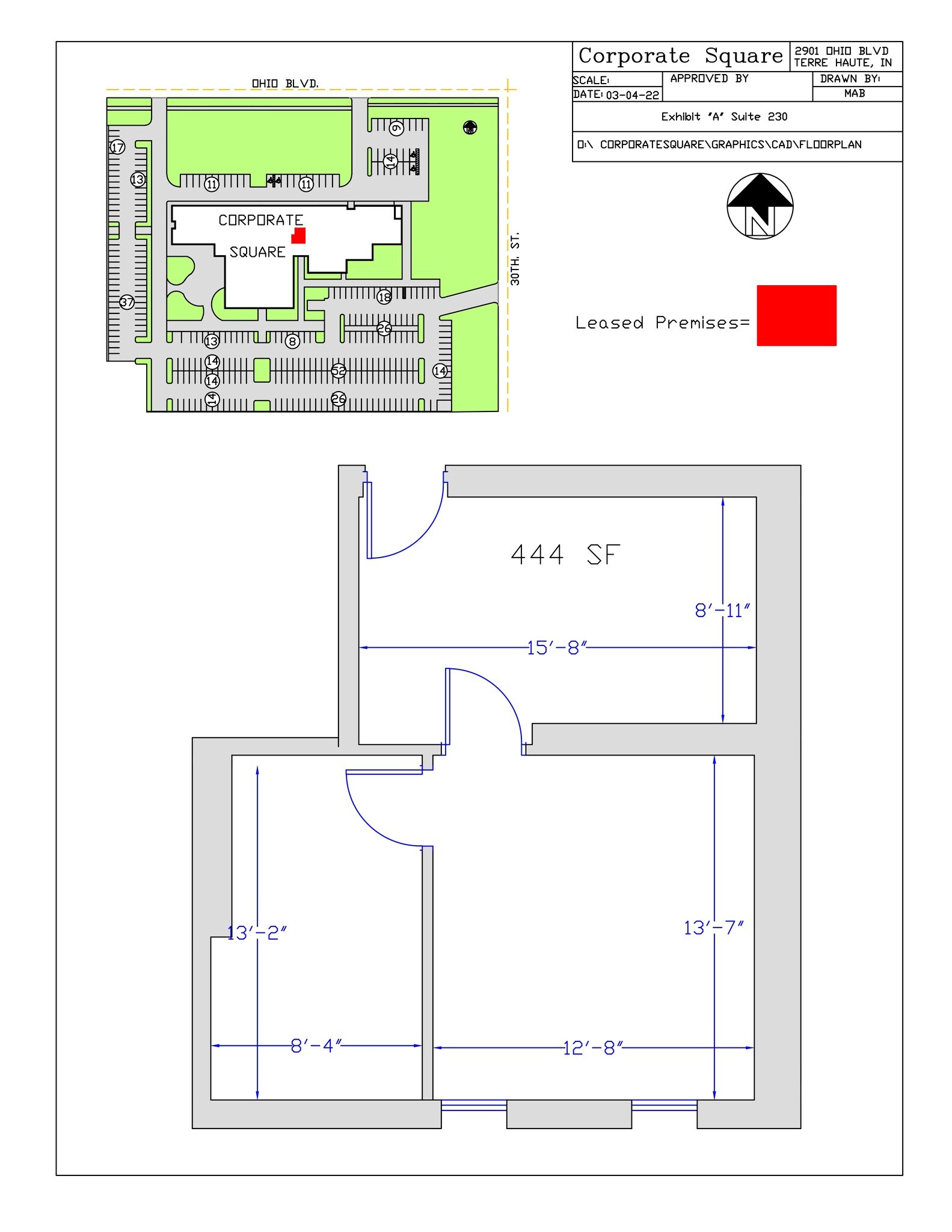 2901 Ohio Blvd, Terre Haute, IN à louer Plan de site– Image 1 sur 9