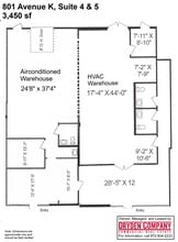 801 K Ave, Plano, TX à louer Plan d’étage– Image 2 sur 3