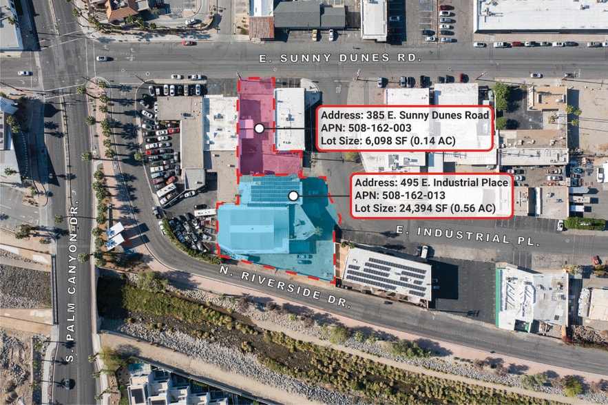495 E Industrial Pl, Palm Springs, CA à vendre - Aérien – Image 1 sur 41
