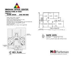 30600-30700 - 30800 Telegraph Rd, Bingham Farms, MI à louer Plan d’étage– Image 1 sur 1