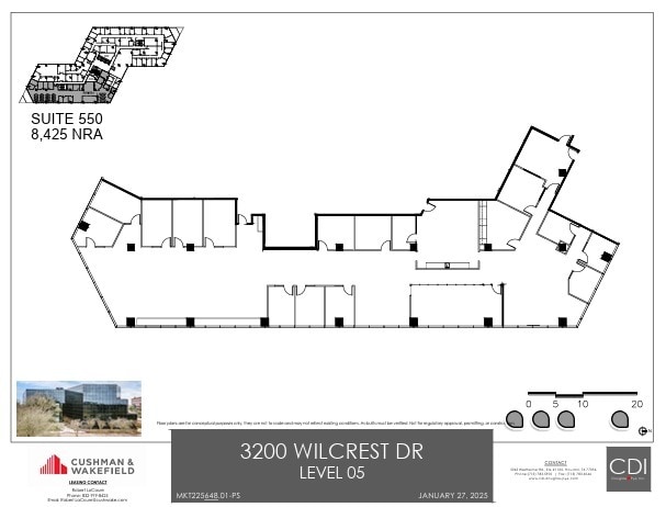 3200 Wilcrest Dr, Houston, TX à louer Plan d’étage– Image 1 sur 1