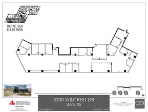 3200 Wilcrest Dr, Houston, TX à louer Plan d’étage– Image 1 sur 1