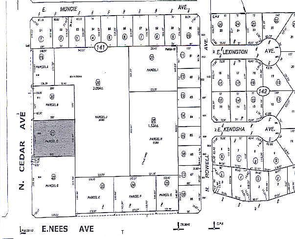 8008 N Cedar Ave, Fresno, CA à louer - Plan cadastral – Image 2 sur 4