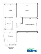 4545 Fuller Dr, Irving, TX à louer Plan d’étage– Image 1 sur 1