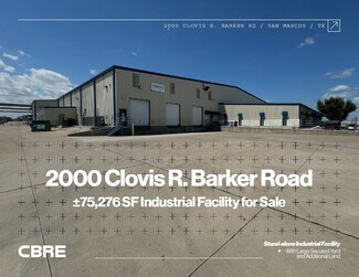Plus de détails pour 2000 Clovis Barker Rd, San Marcos, TX - Industriel/Logistique à louer