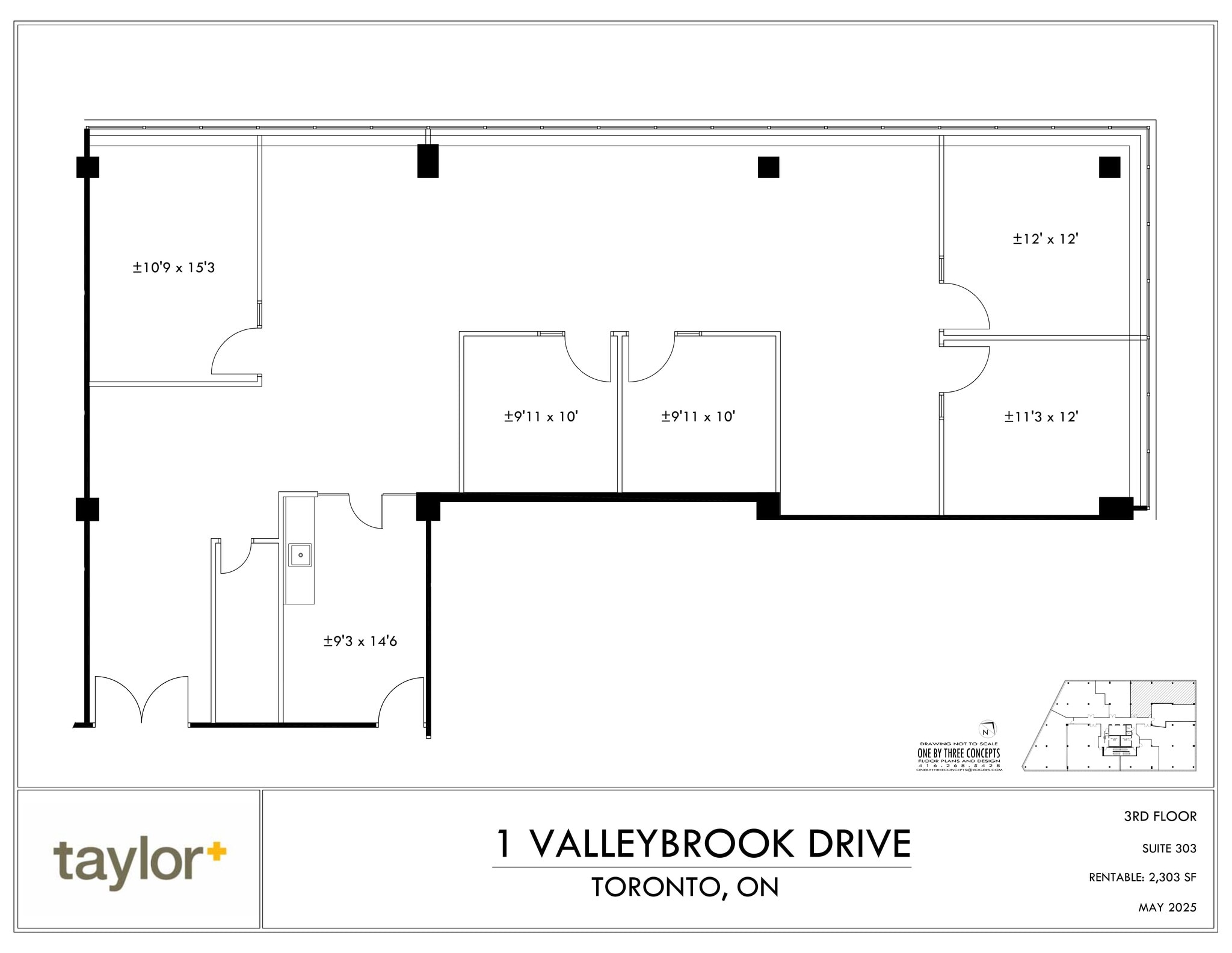 1 Valleybrook Dr, Toronto, ON à louer Plan de site– Image 1 sur 1
