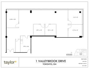 1 Valleybrook Dr, Toronto, ON à louer Plan de site– Image 1 sur 1