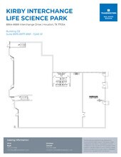 8901-8933 Interchange Dr, Houston, TX à louer Plan d’étage– Image 1 sur 1