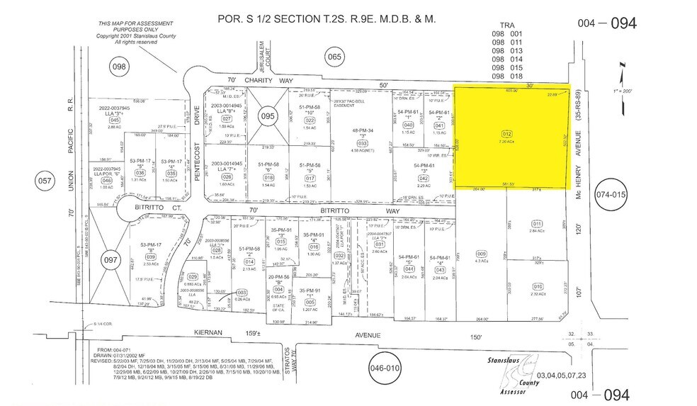 5219 McHenry Ave, Modesto, CA à vendre - Plan cadastral – Image 2 sur 3