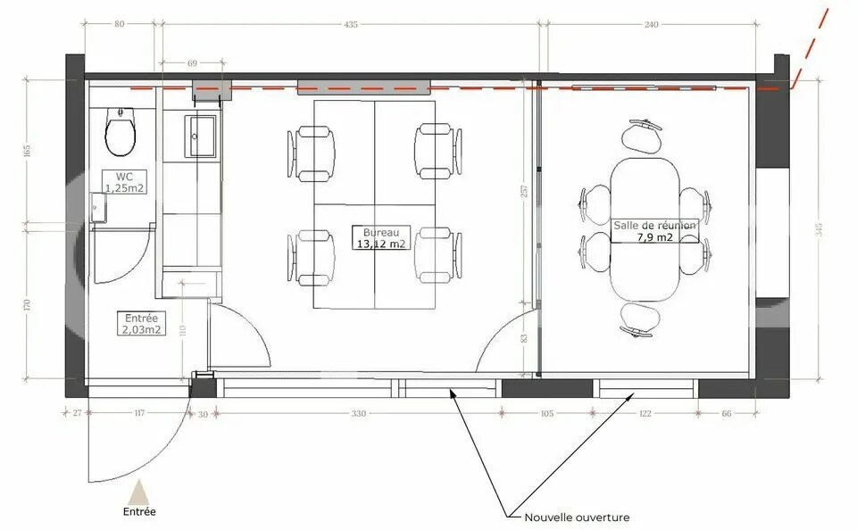 Bureau dans La Rochelle à louer Plan d’étage– Image 1 sur 2
