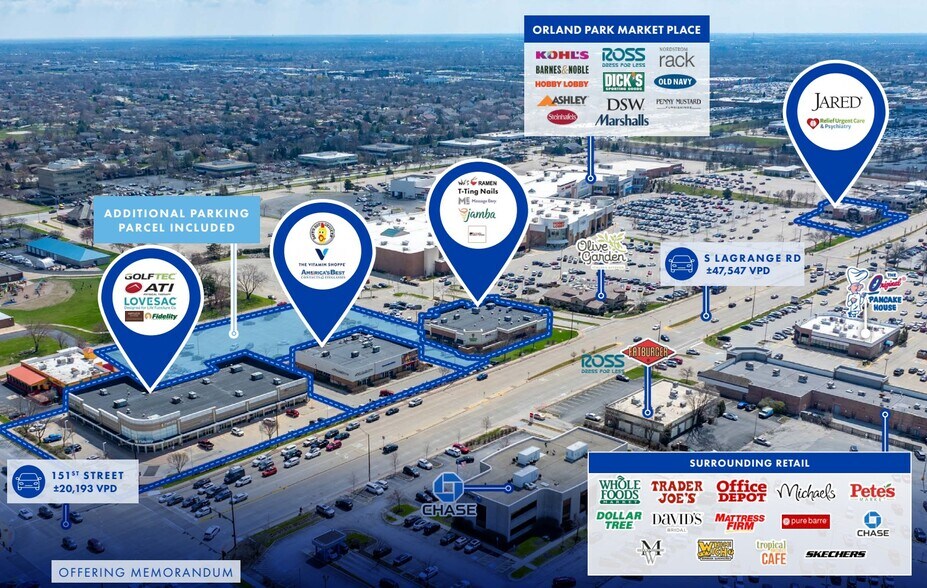 Orland Park Market Place Outparcels portefeuille de 3 biens à vendre sur LoopNet.fr - Photo de l’immeuble – Image 1 sur 6