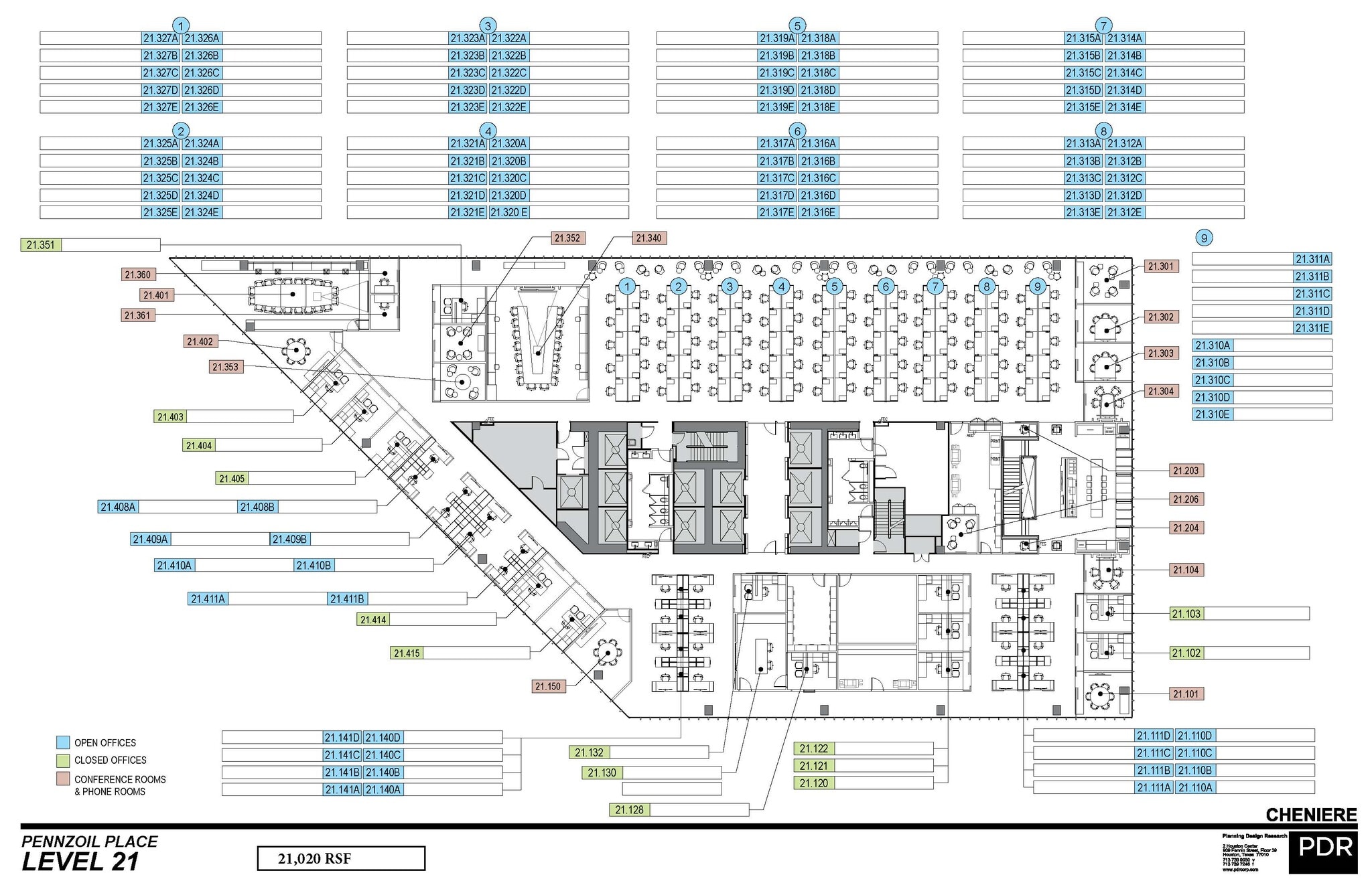 700 Milam St, Houston, TX à louer Plan d’étage– Image 1 sur 1