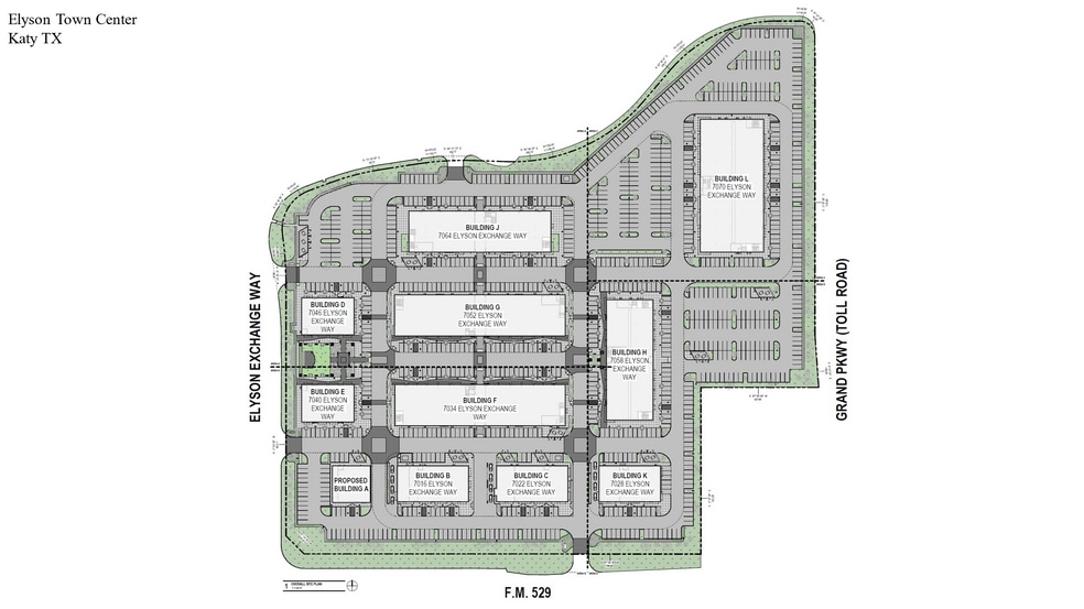 7070 Elyson Exchange Way, Cypress, TX à louer - Plan de site – Image 2 sur 2