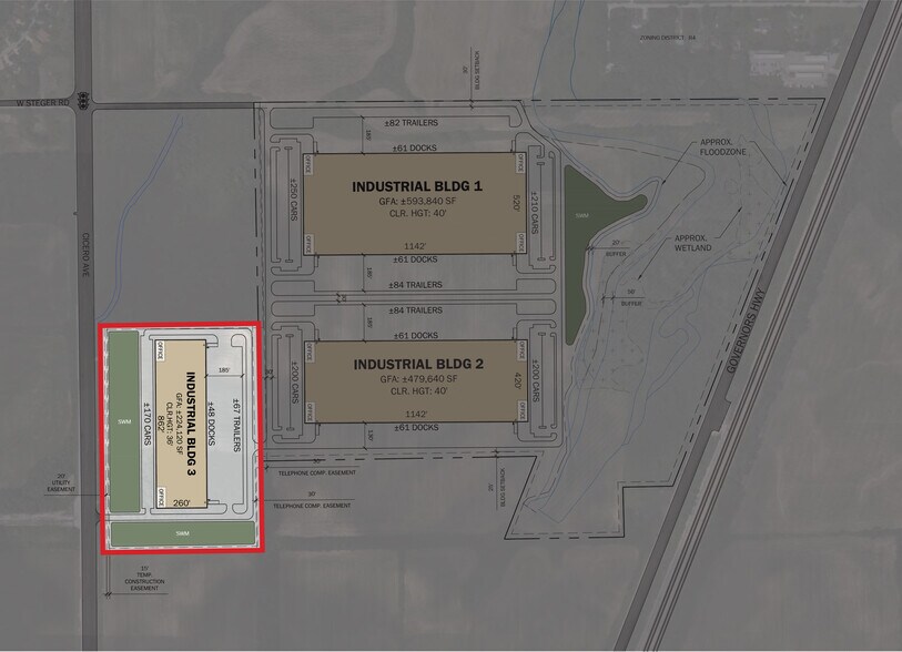 23441 S Cicero Ave, University Park, IL à vendre - Plan de site – Image 2 sur 4