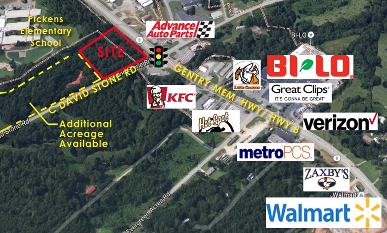 SC Highway 8 & C. David Stone Rd, Pickens, SC à vendre - Photo de l’immeuble – Image 2 sur 7