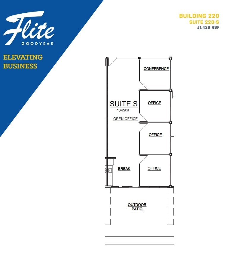 1300 S Litchfield Rd, Goodyear, AZ à louer Plan d’étage– Image 1 sur 6