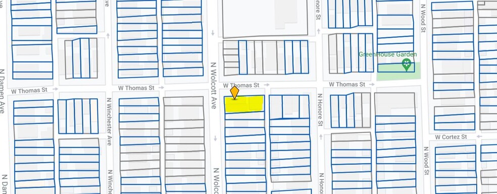 1057-1059 N Wolcott Ave, Chicago, IL à louer - Plan cadastral – Image 3 sur 3