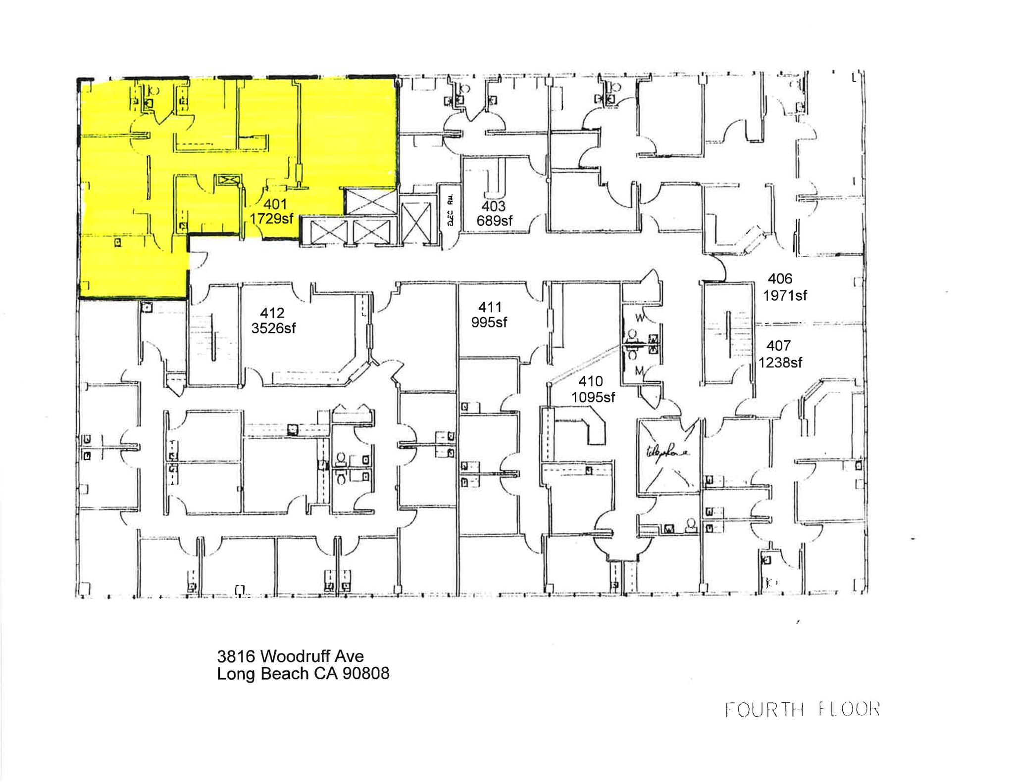 3816 Woodruff Ave, Long Beach, CA à louer Plan de site– Image 1 sur 1